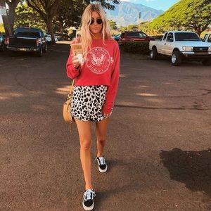 NWOT Kivari Nevada Leopard Dress Salty Blonde